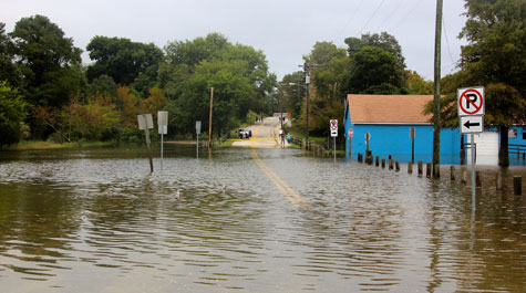 High tide